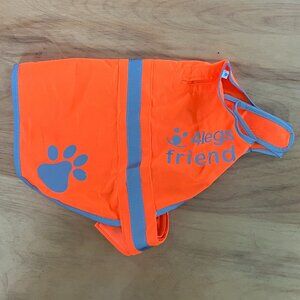 4LegsFriend Waterproof Hi Visibility Reflective Orange Dog Jacket Vest Medium